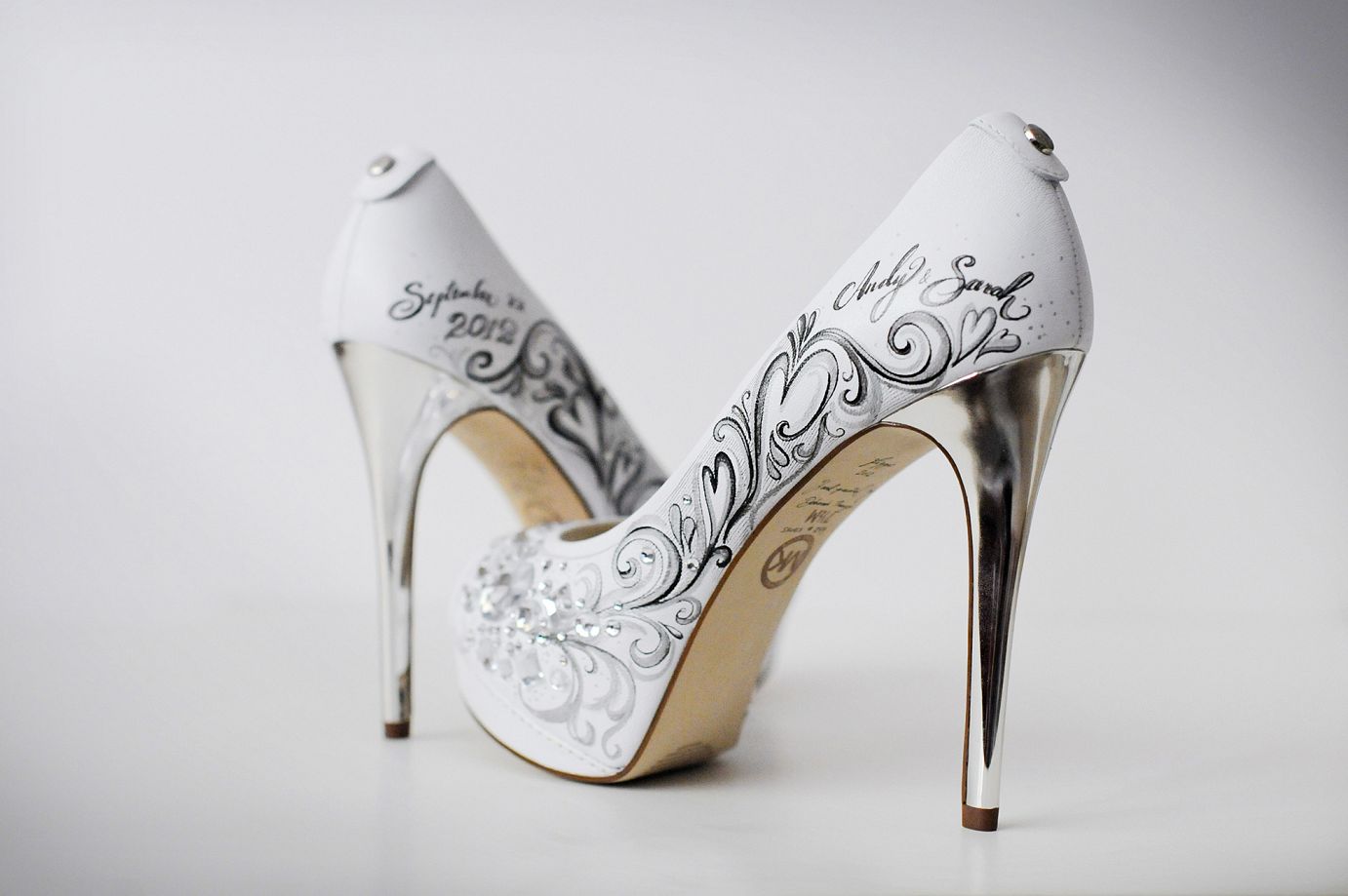 Image result for personalised wedding shoes